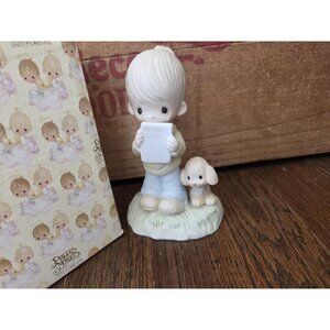 1978 Precious Moments "God Understands" Report Card Figurine Jonathan & David